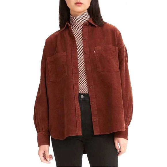 NWT LEVI’S Corduroy Elliot Utility Button Up Shirt - Picture 3 of 8